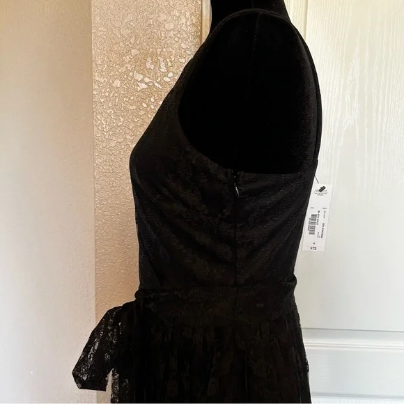 NWT Worthington Black and Gold Lace Dress Size 4 - Picture 4 of 9